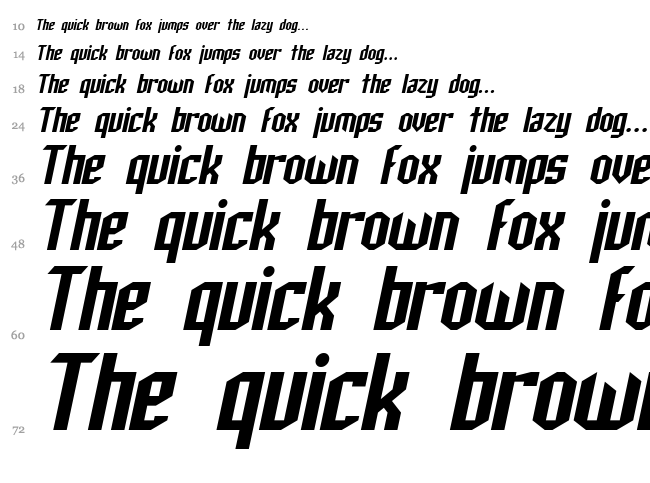 SF Archery Black font waterfall